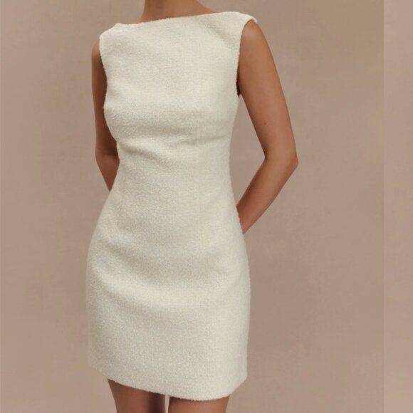 Angela Textured Boucle Mini Dress - MESHKI - Picture 1 of 9